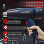 Фен строительный / технический mythtiger с регулировкой температуры (220 В, 2000 Вт, 300-500 л/мин, 100-600 градусов, ЭЛЕКТОРННАЯ РЕГУЛИРОВКА, ЖК-дисплей )