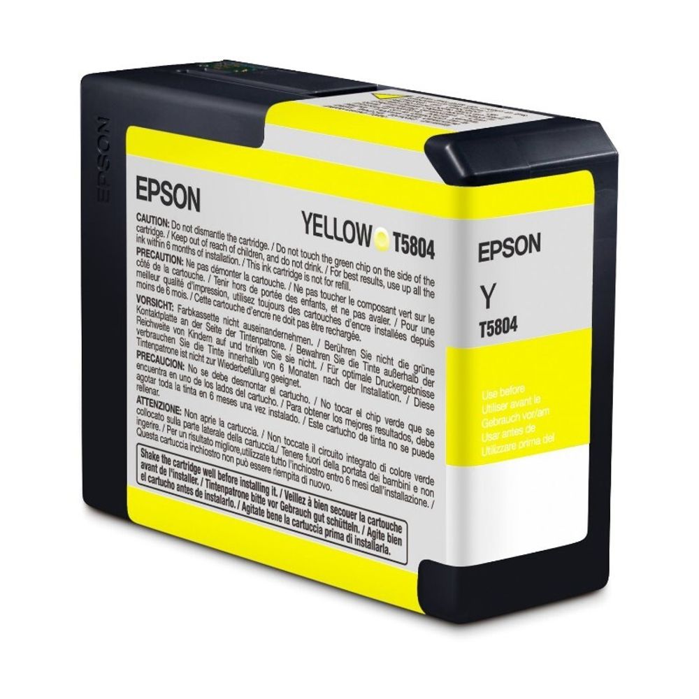 Картридж EPSON T5804 желтый для Stylus Pro 3800 (c13t580400)
