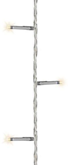 Светодиодная гирлянда с контроллером 6 м, 220V., 80 теплых белых LED ламп, белый ПВХ, Kaemingk (494173)