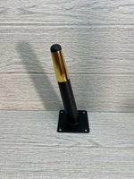 Ножки для мебели черные золото 200 мм 4 штуки