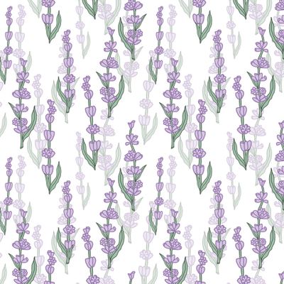 Лавандовое поле Прованс фиолетовый цветочный дизайн