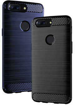 Чехол для OnePlus 5T цвет Blue (синий), серия Carbon от Caseport