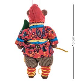 RK-875/5 Кукла подвесная «Медведь в колпаке с ёлкой»