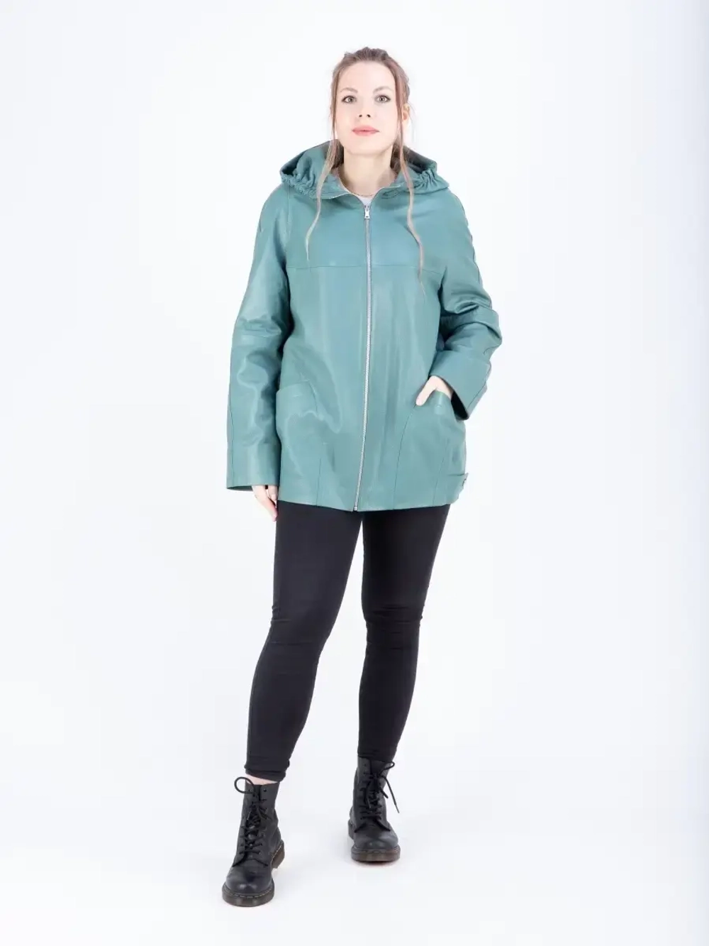 Куртка женская кожаная большие размеры