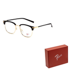 PSACSS TR/Memory Plastic Metal Browline Functional Glasses Unisex