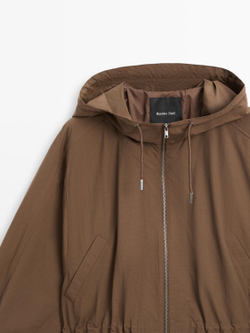 Massimo Dutti Длинная парка, коричневый