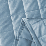 Велюровое покрывало в клетку и две наволочки OVL019