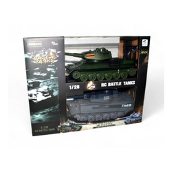 Радиоуправляемый танковый бой Zegan Т34 и Tiger масштаб 1:28 RTR 99824RU