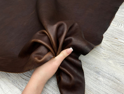 Vacchetta Washed Dark Brown (1,4-1,6 мм), цв. Коричневый, натуральная кожа