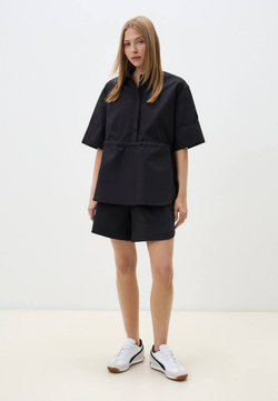 Свободная рубашка из хлопка-поплина