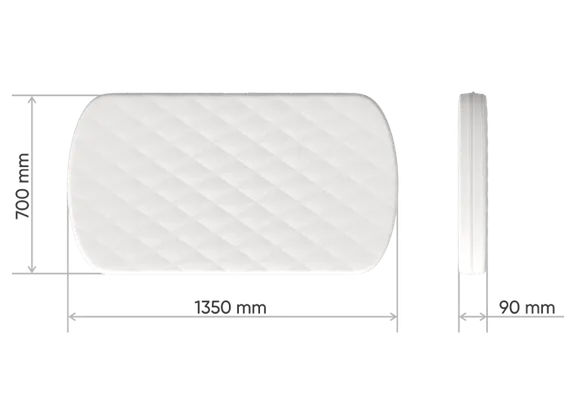 Матрас для кроватки Elegance кокос/форплит/латекс 9 см