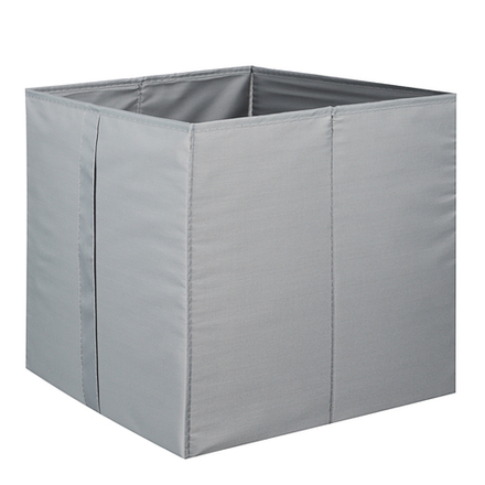VETTA Короб без крышки, 30х30х30 см, Швеция, полиэстер, серый