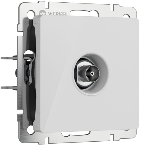 ТВ-розетка оконечная (белый акрил) W1183041