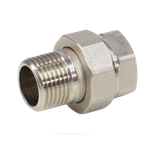 Соединитель латунь никель американка Ду 20 (3/4") прямой ВР/НР VALFEX VF.340.N.034