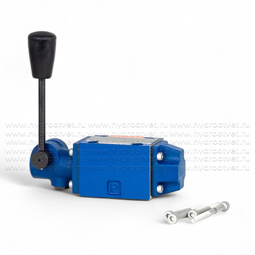 4WMM6G50/F - Гидрораспределитель Ду 6 с ручным управлением, схема G (64), возврат - F = фиксатор