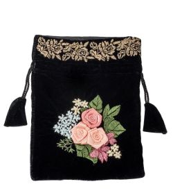 LK-19 Мешочек из вельвета «Магия цветов»