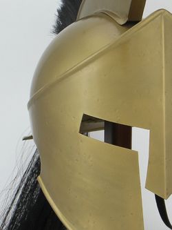 Nautical Шлем Спартанский Царь Леонид с черным плюмажем