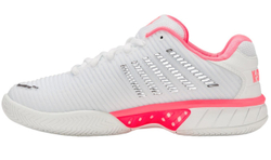 Женские теннисные кроссовки K-Swiss Hypercourt Express 2 - white/neon pastel pink/black