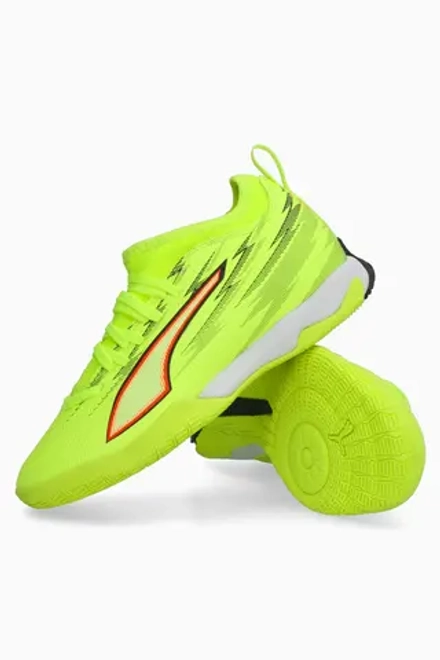Футзалки Puma Ultra 6 Match+ Mid IT Junior - зеленый