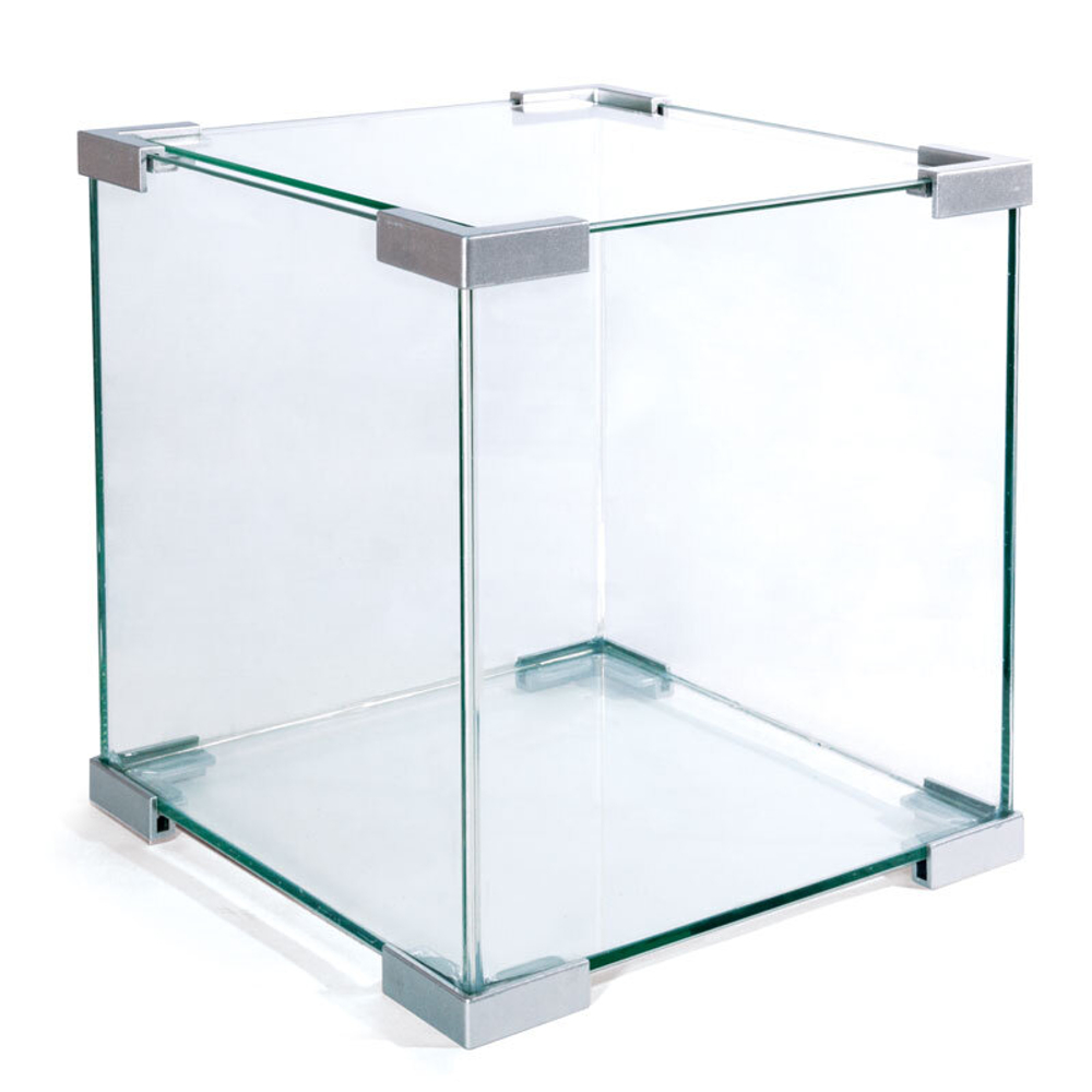 Аквариум Crystal, серебристый, 15л, 250*250*250мм, Laguna