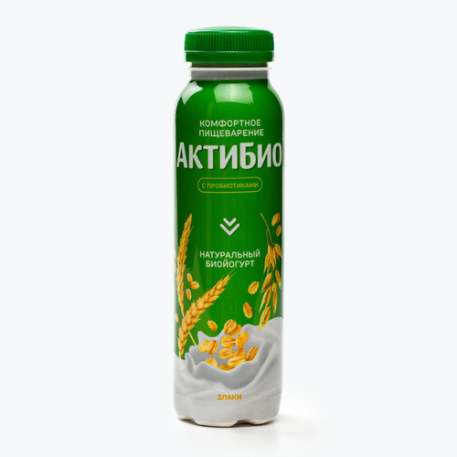 АктиБио йог питьевой 260гр Злаки