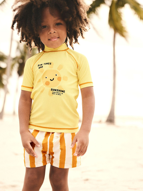 Костюм плавательный раздельный для мальчика Next E22-300, Желтый