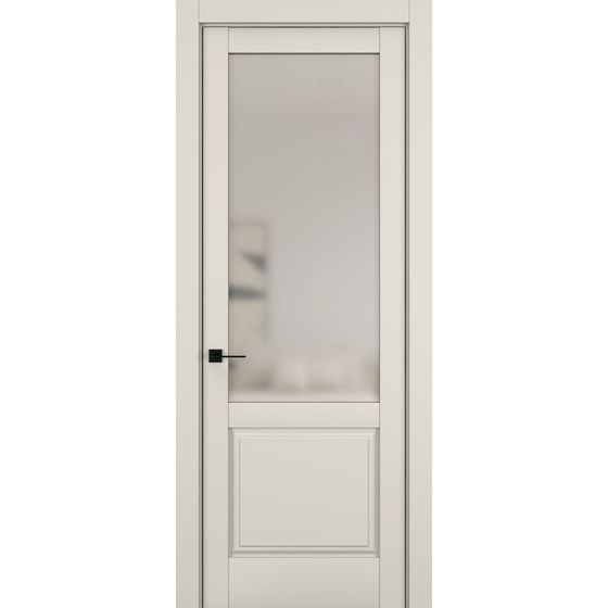 Купить Межкомнатная дверь керамик NC 10 жемчужный остеклённая