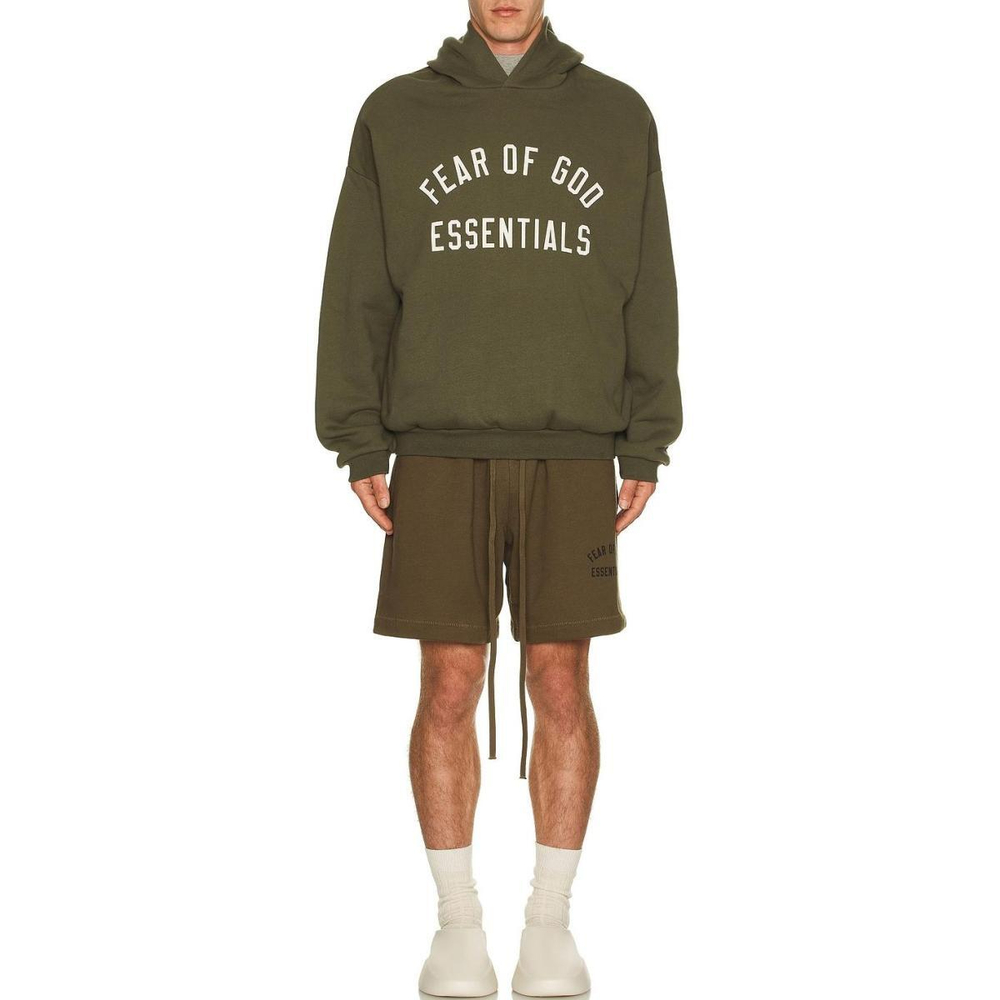 Шорты Fear of God Essentials Fall24 BACK TO SCHOOL Fleece Soccer Short /OLIVE, 160BT242004F