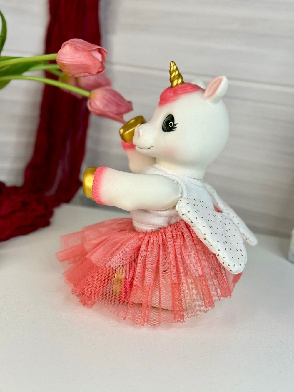 Игрушка мягконабивная 35см AniReal Единорожка (60150)