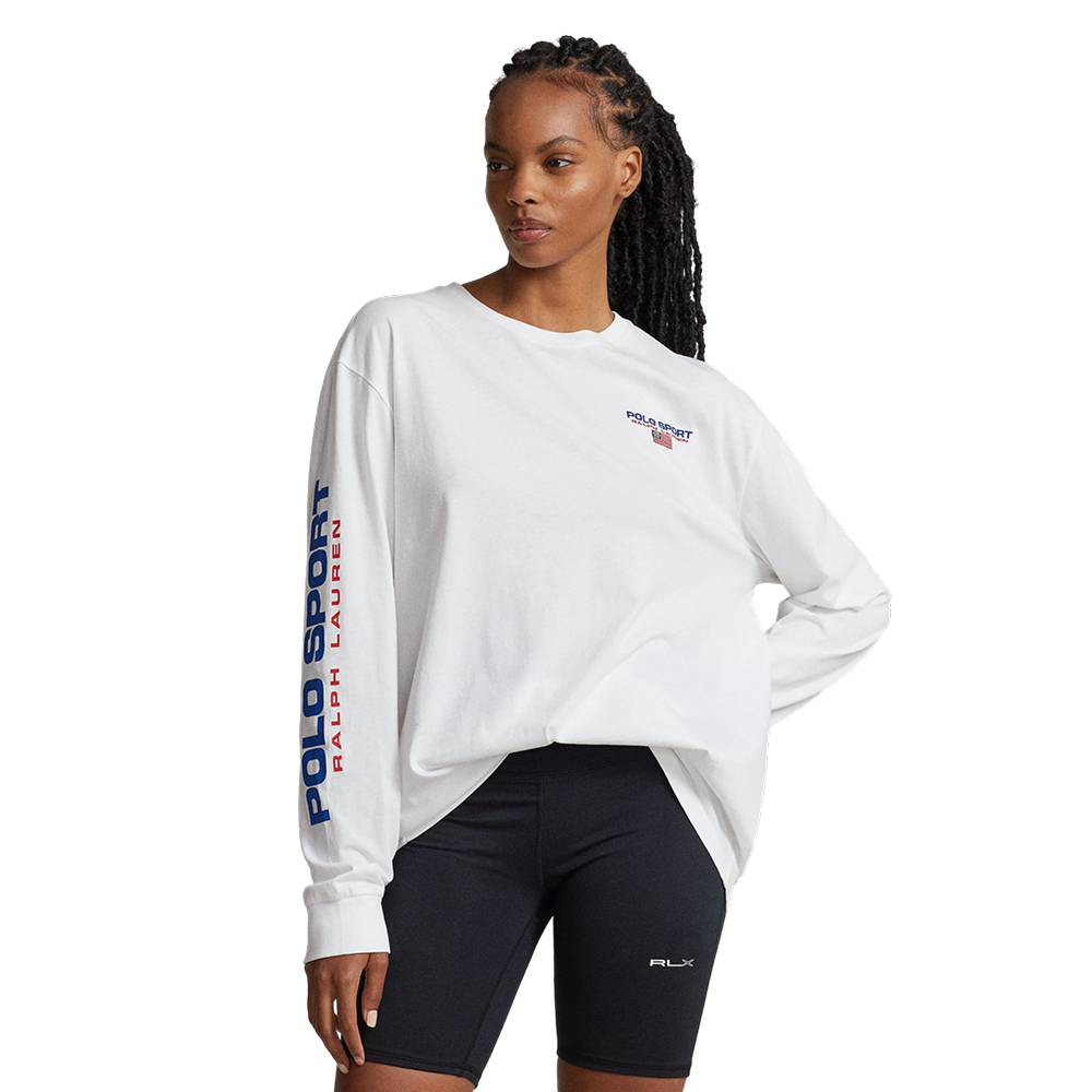 Лонгслив Polo Ralph Lauren Sport White