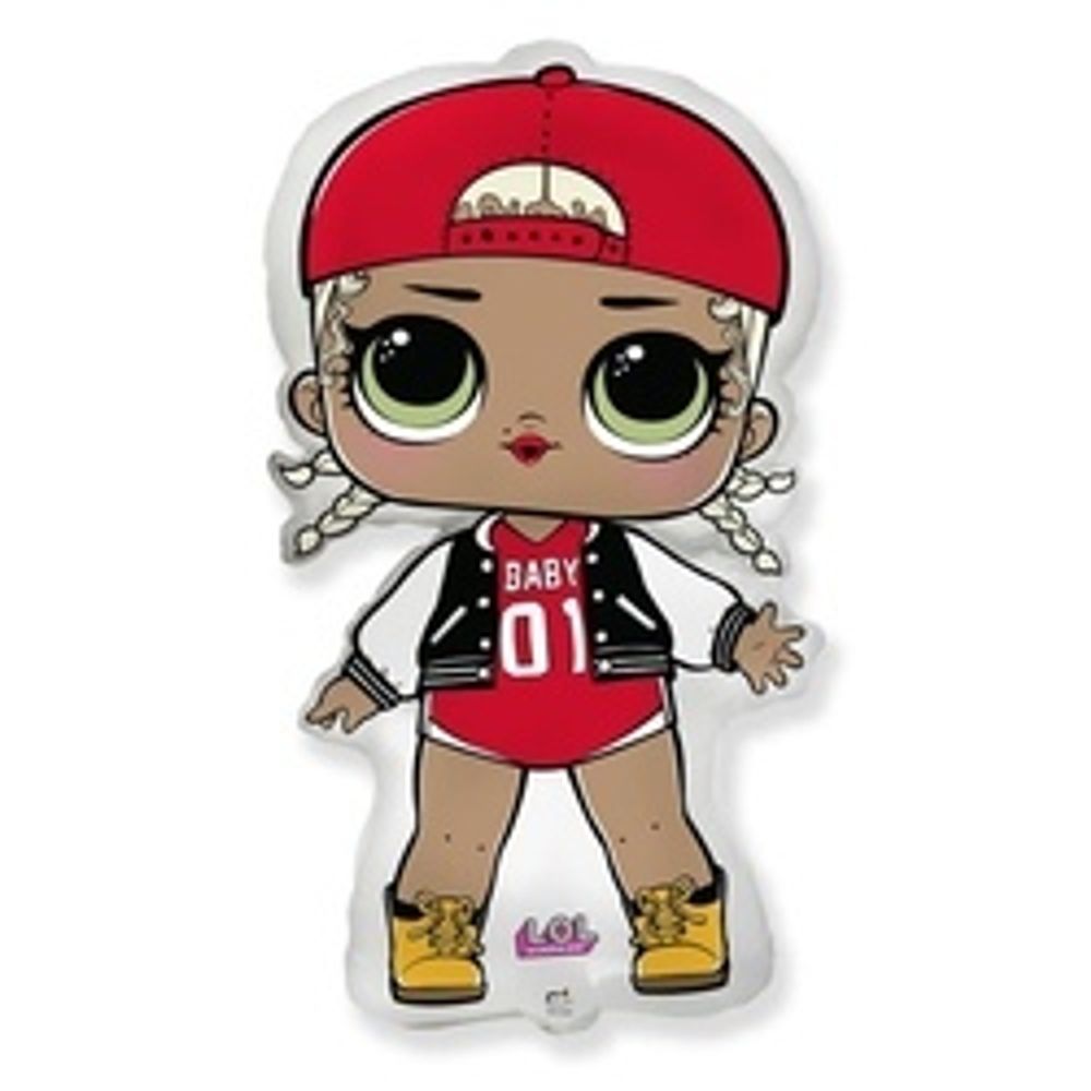Шар (33"/84 см) Фигура, Кукла ЛОЛ (LOL), Модная подружка 1 шт.