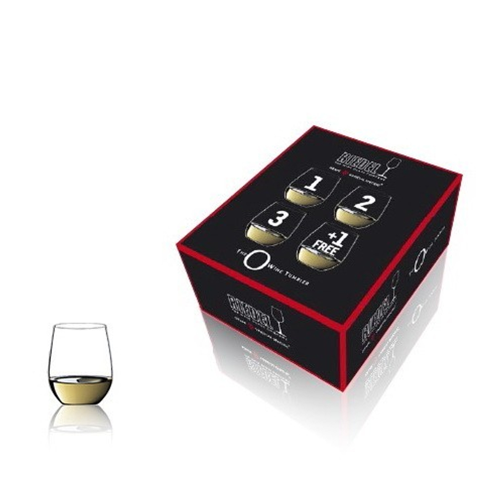 Набор бокалов для белого вина 4шт 320мл Riedel O Buy 3 Get 4 Viognier/Chardonnay упаковка