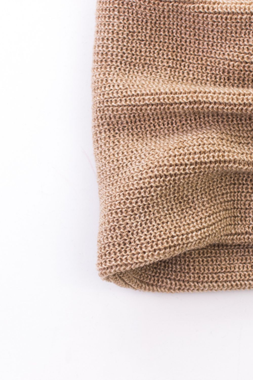 Снуд-резинка вязаный (Св.бежевый меланж)