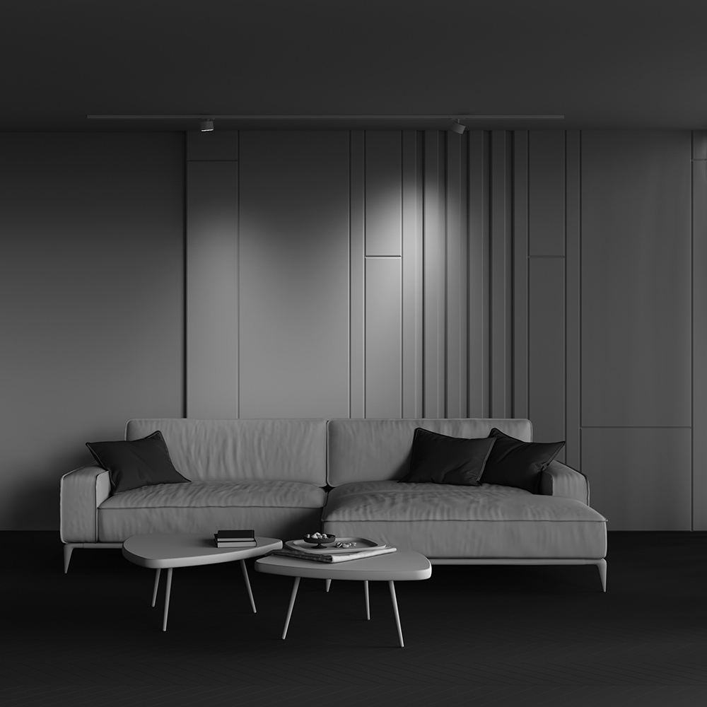 Трековый светильник Maytoni UNITY Glare TR225-1-GX53-W