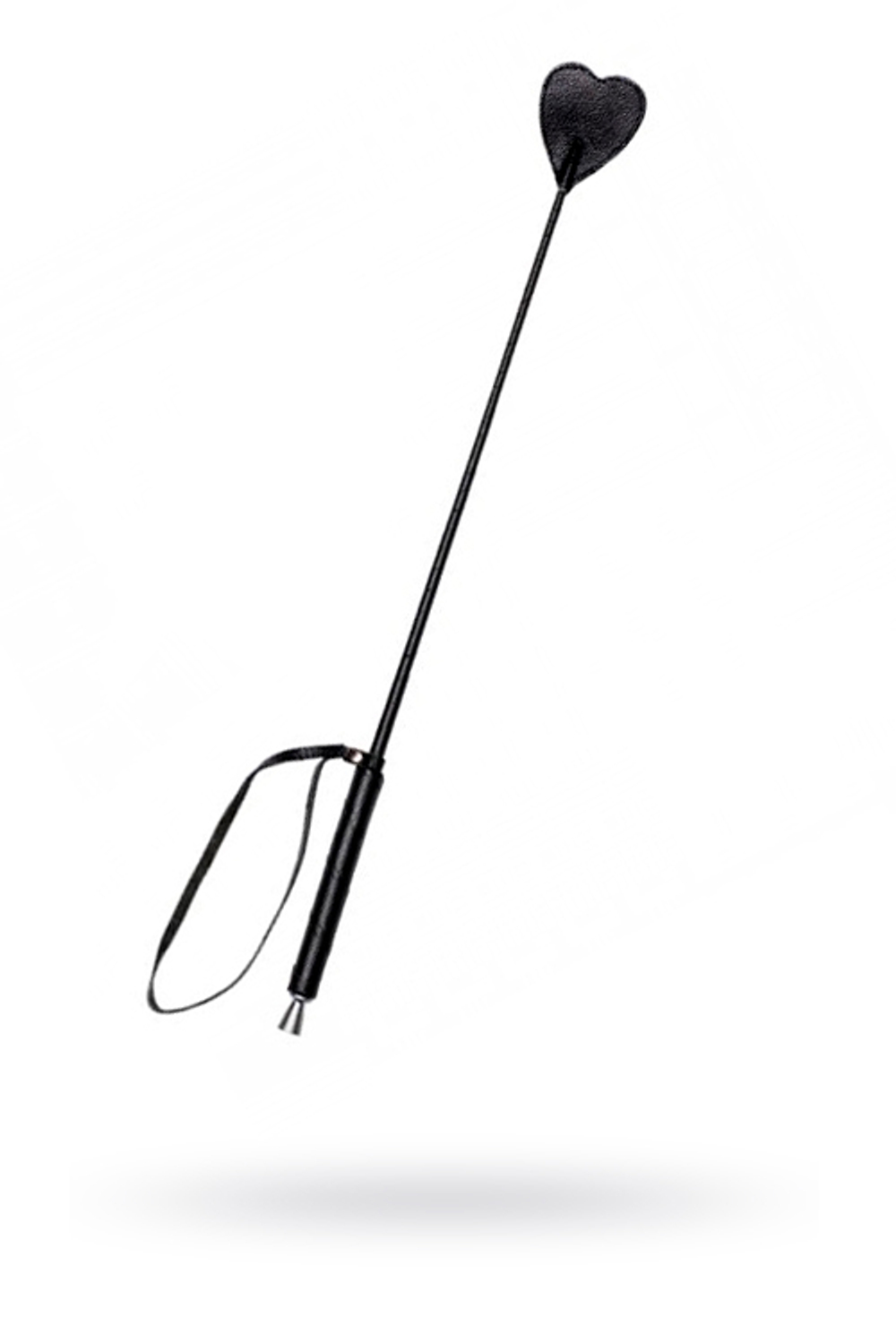 Стек Sitabella Сердце с кожаной ручкой черный 62 см