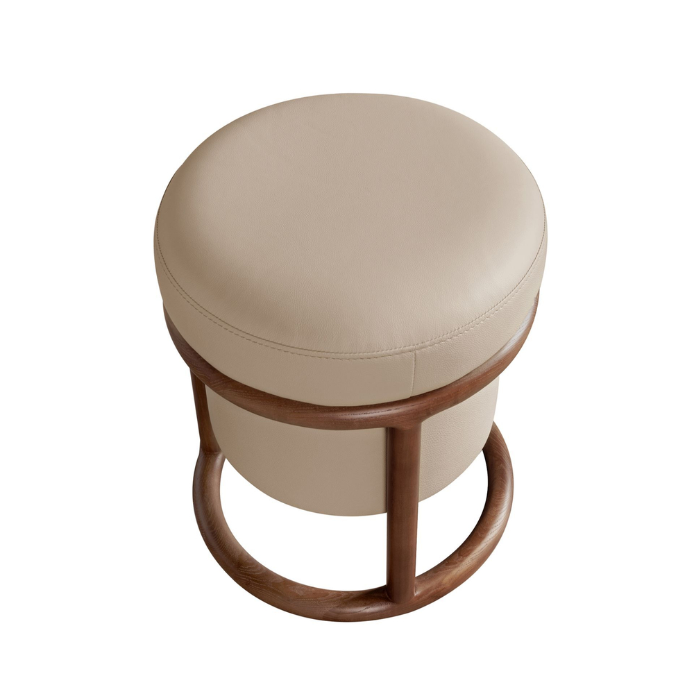 Пуф 5176 из экокожи цвета норки