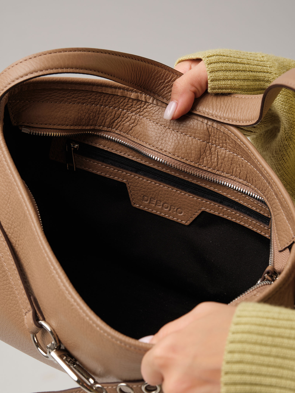 Сумка Deboro 31165 коричневый капучино