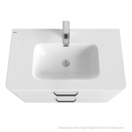 Тумба подвесная IDDIS Brick, белая, 80 см, BRI80W0i95