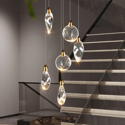 Подвесной светильник MT9176-6H titanium gold