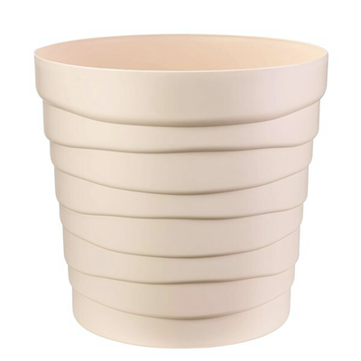 Кашпо "Бархан" с донышком (7,5л) Цв. Кремовый