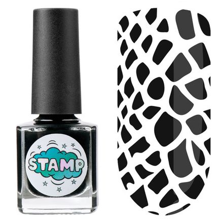 Irisk Лак краска для стемпинга 02 Черная Пантера, 8мл