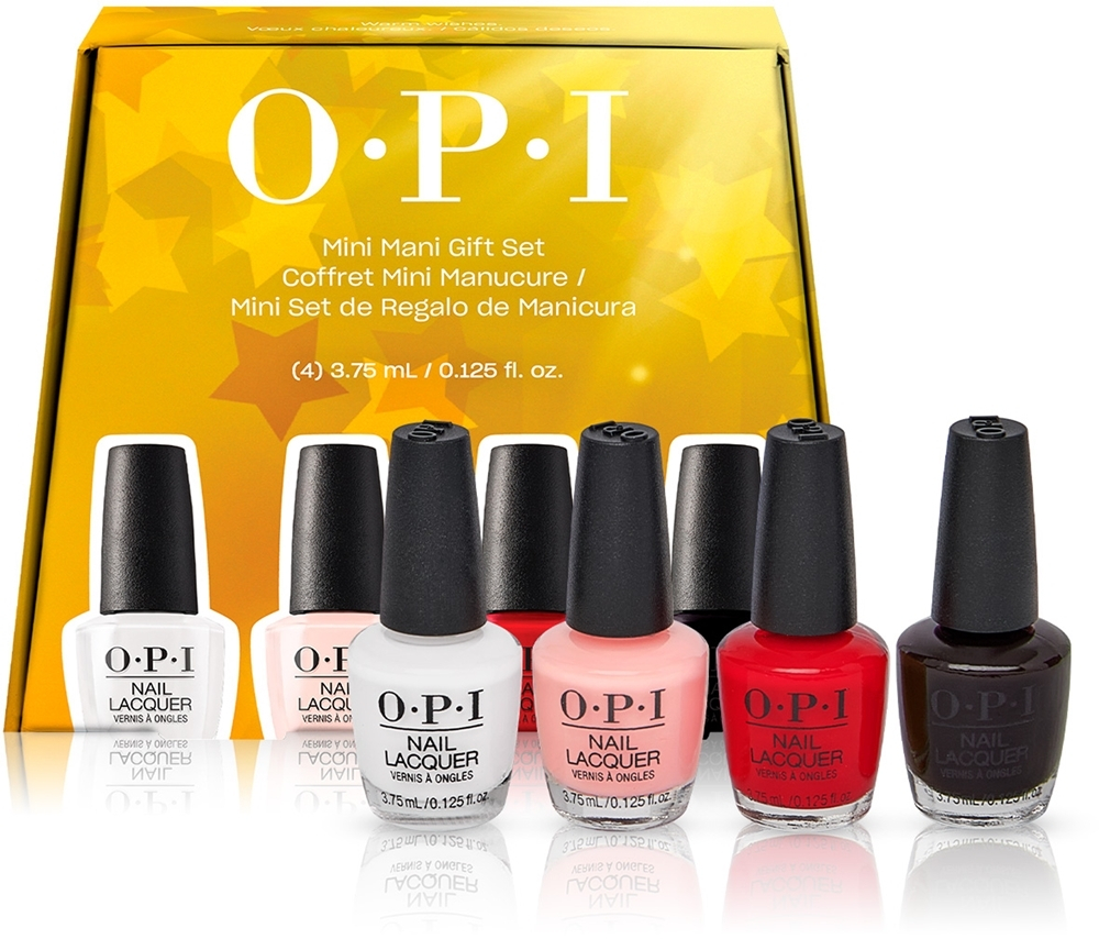 OPI Wicked Nail Lacquer - подарочная мини-коробка для ногтей, 4× 3,75 ml