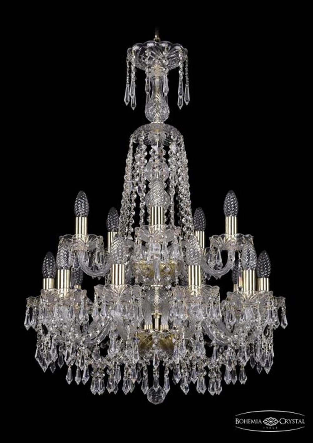 Подвесная люстра Bohemia Ivele 1403/10+5/195/XL-84/2d/G