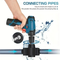 Насос для перекачки воды, жидкостей, насадка на дрель для откачки топлива, бита для шуроповетра