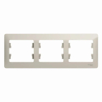 GLOSSA 3-постовая РАМКА, горизонтальная, МОЛОЧНЫЙ