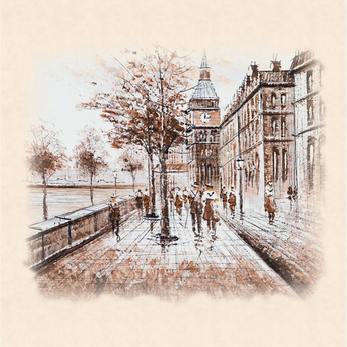 Панель ПВХ фотопечать 3D матовые Бульвар 2700х250 мм