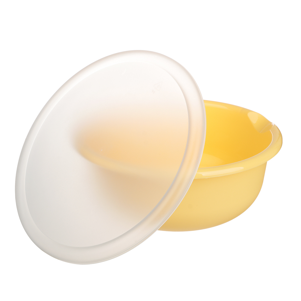 Ботаника Миска с крышкой 3,2л, пластик, 3 цвета