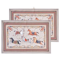 НАБОР ПОЛОТЕНЕЦ 2ШТ "PASSAGE",40Х60СМ, 100% ХЛОПОК,КАПУЧИНО,ТВИЛ