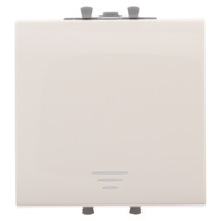 Кнопка одноклавишная модульная, "Avanti", "Ванильная дымка", 2 модуля