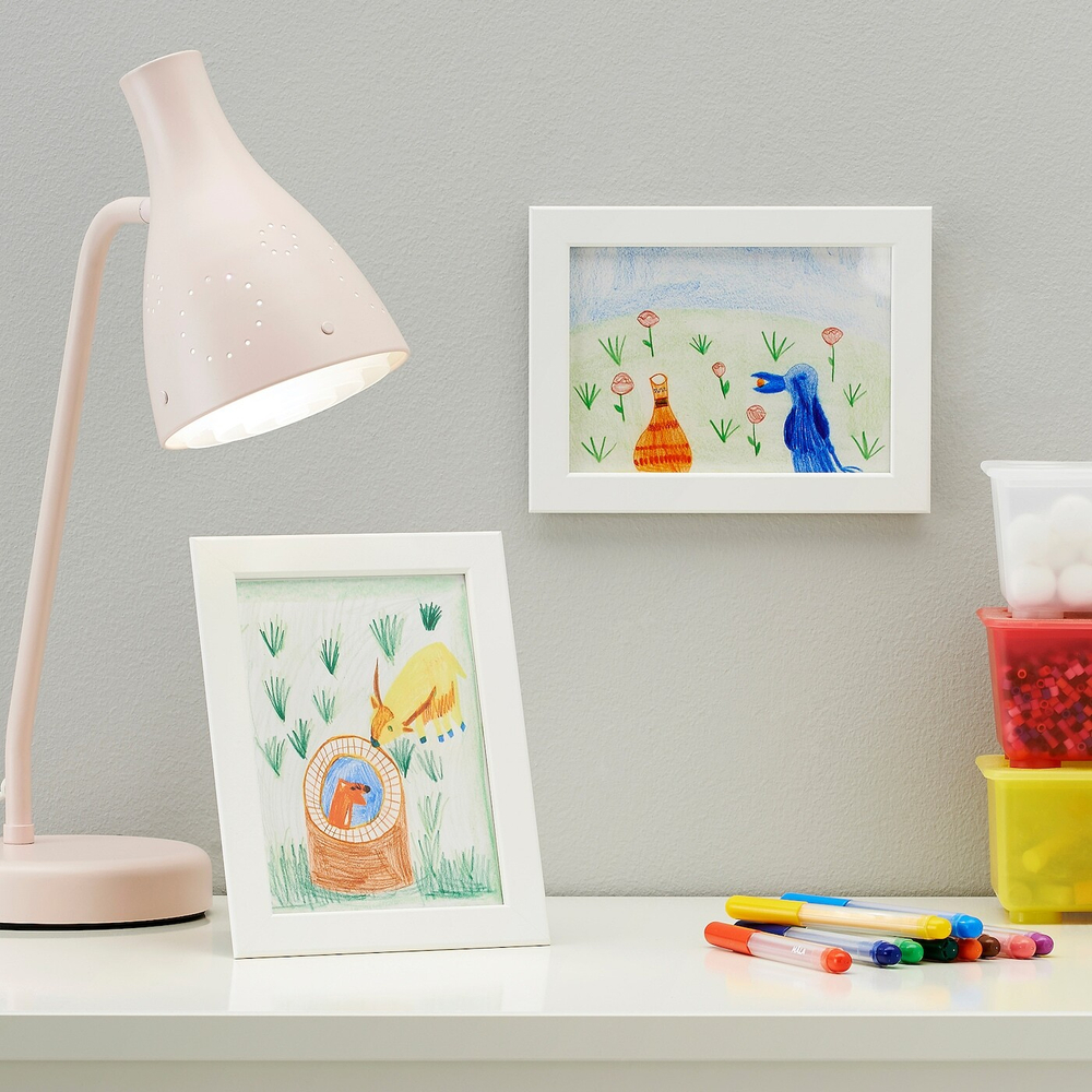 IKEA FISKBO  (ИКЕА ФИСКБО)  -  Рамка, белая, 13x18 см